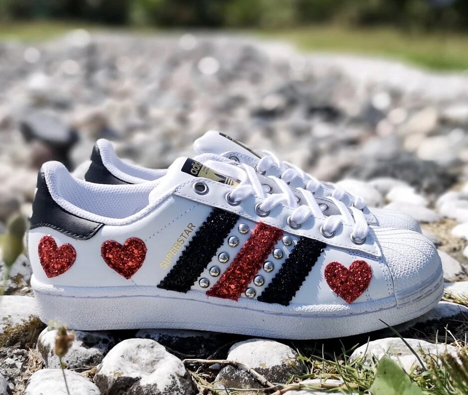 Adidas Superstar Glitter Borchie Vintage [Prodotto Customizzato