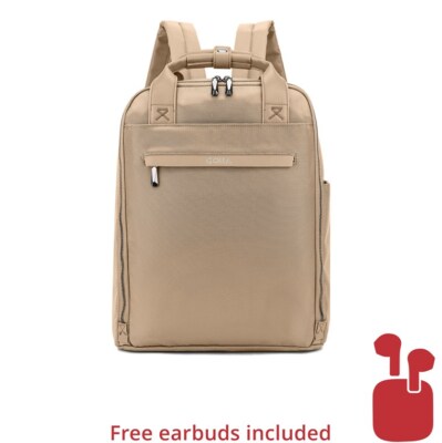 Golla Rucksack Orion 15,6-16,0 Zoll, 13 l, Coffee / Beige Laptop-Rucksack + Buds