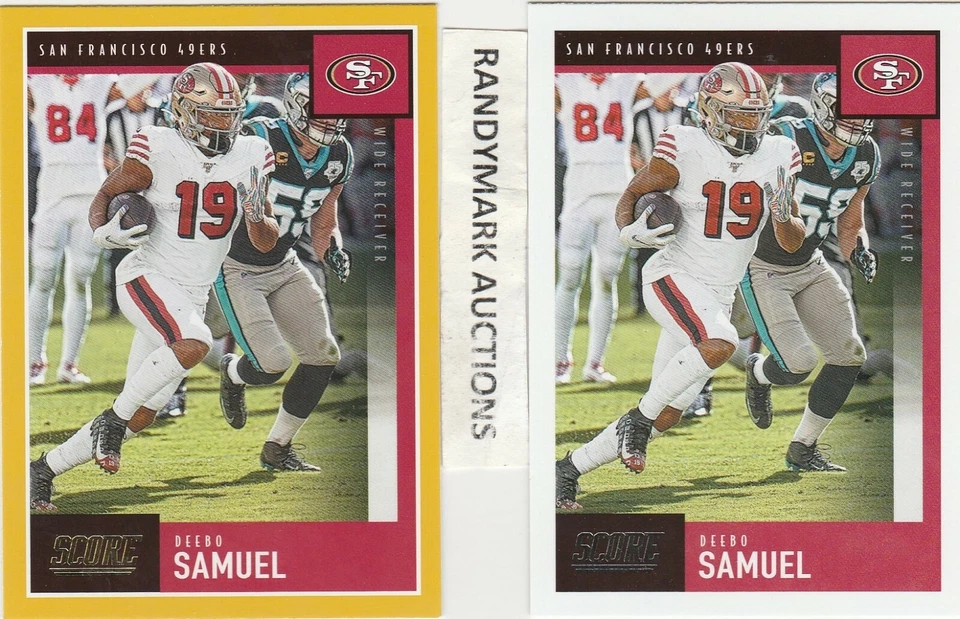 Deebo Samuel SAN FRANCISCO 49ers 2020 SCORE GOLD RETAIL BLAStER BOX & Base #308 - Image 2 of 4