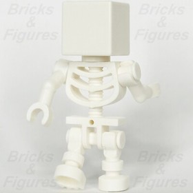 LEGO&reg; Minecraft Skeleton Minifigure White min011 21121 21114 21144 21169 21127