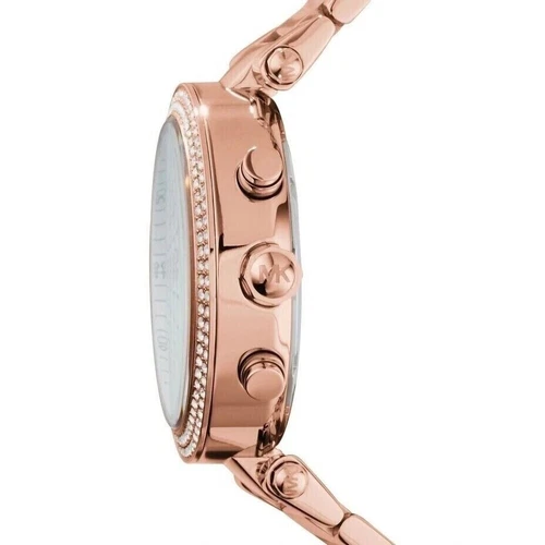 Michael Kors MK5491 Parker Women's Rose Gold Stainless Chrono Watch BOX NEW - Picture 2 of 4
