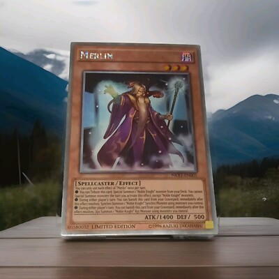 Yugioh Merlin Effect NKRT-EN001 Platinum Rare Limited Edition TCG Card B