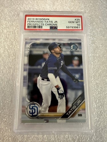2019 Bowman Chrome Prospects Fernando Tatis Jr #BCP-25 PSA 10 Gem Mint RC Padres
