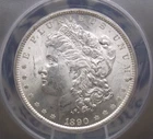 1890 "P" Morgan SILVER Dollar $ ANACS MS61 #356 Unc Uncirculated ECC&C, Inc.