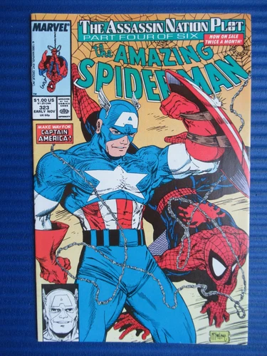 AMAZING SPIDER-MAN # 323 - (NM) -MCFARLANE-SABRE-TOOTH-CAPTAIN AMERICA-S.SHAW