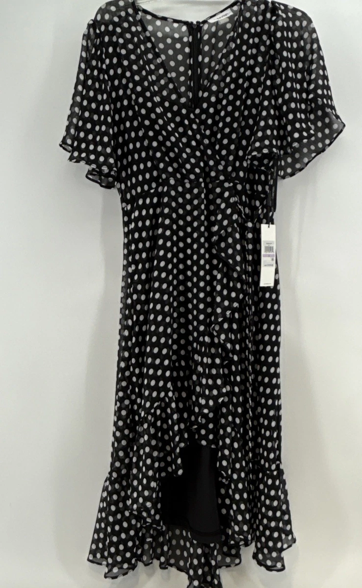 princess polly baby blue dress Calvin Klein Light Blue Polka Dot Dress, Vintage 90s, Size 4