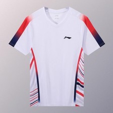 Li Ning Men's Table Tennis Badminton T-shirt Sports Short Sleeve Tee 26-010602