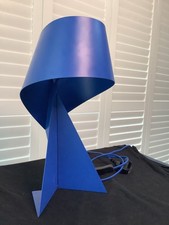 Habitat 60 Ribbon 36cm Metal Table Lamp - Blue