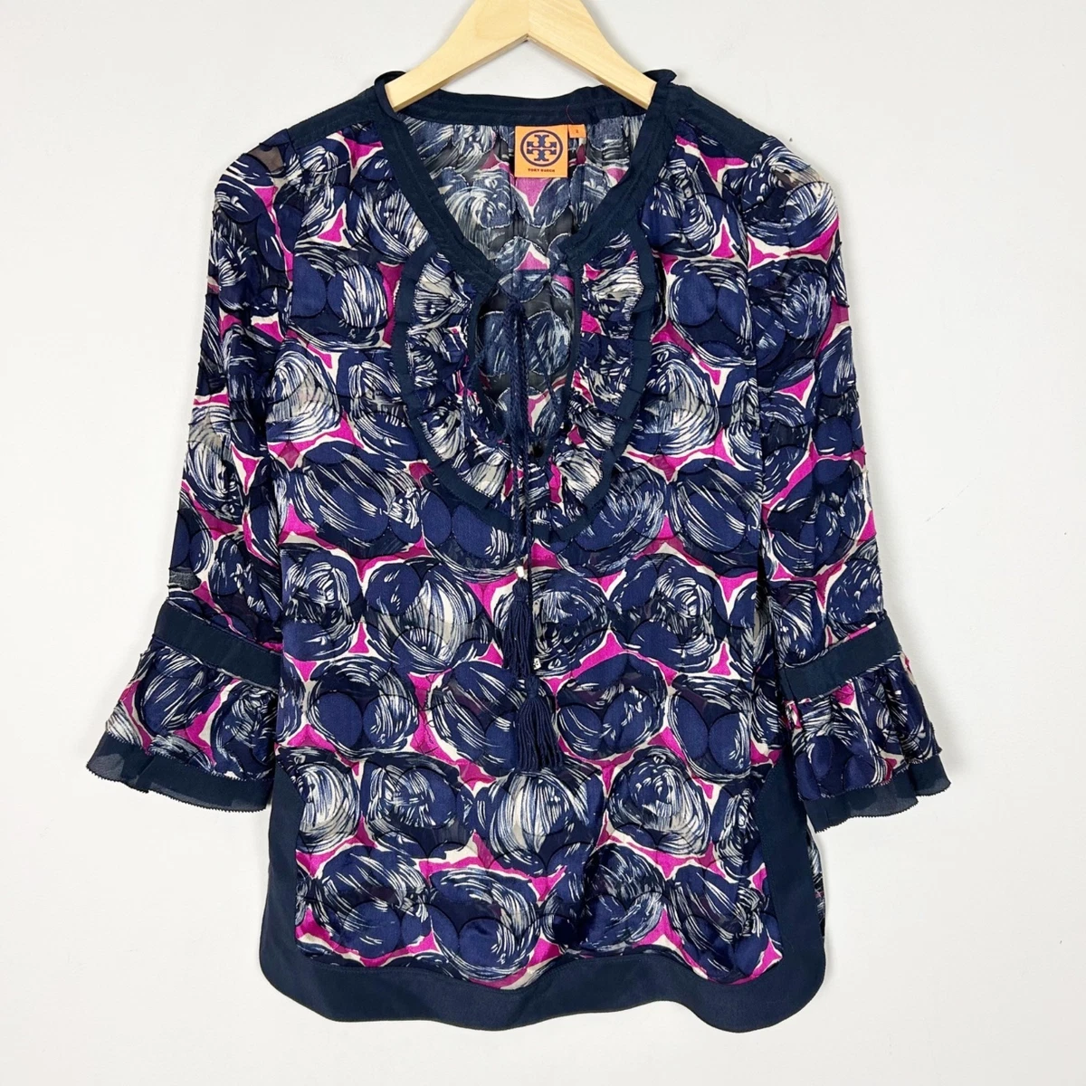 Tory Burch Silk Blue Tops for Women for sale | eBay