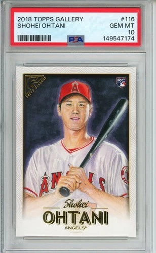 2018 Topps Gallery #116 Shohei Ohtani PSA 10 Gem Mint Rookie Card RC Dodgers