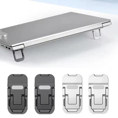 2PCS Foldable Laptop Stand Adjustable Portable Invisible Notebook Riser Stand