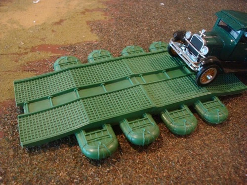 Vintage 1960 MARX PLAYSET GREEN Battleground Plastic Pontoon Bridge 1/32 54MM