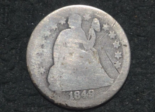 1849-O Seated Liberty Dime — photo from the most recent tracked eBay sale
