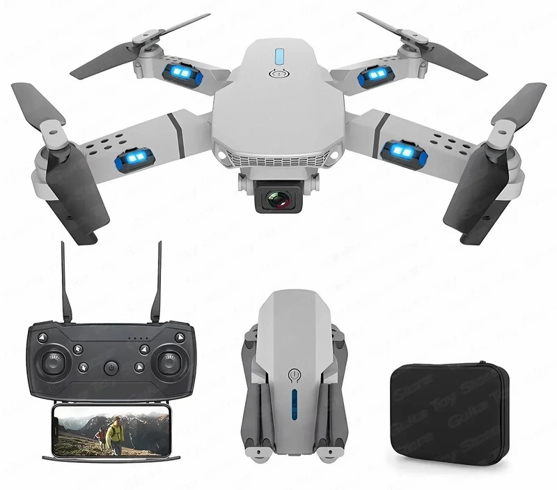 Pro WiFi FPV Drone Wide Angle HD 4K 1080P Camera Height Hold RC Foldable Drone