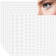 990Pcs Self-Adhesive Pearl Stickers for Hair and Crafting - Flat Back Pearls in