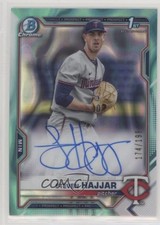 2021 Bowman Draft Chrome Pick Aqua Lava Refractor /199 Steven Hajjar Auto 0c3e