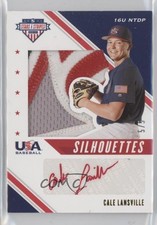 2020 Panini USA Baseball Stars & Stripes Team 5/5 Cale Lansville Patch Auto 0b2