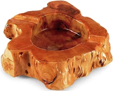 Wooden Cigar Ashtray Outdoor Indoor Ashtray and Great Gifts for Cigar Lovers, Sm