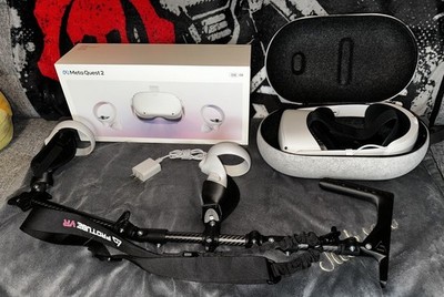 Meta Quest 2 256GB w/ Elite Strap & ProTube Ultimate Oculus Bundle
