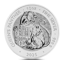 2025 10 oz British Tudor Beasts: Panther Silver Coin (BU)