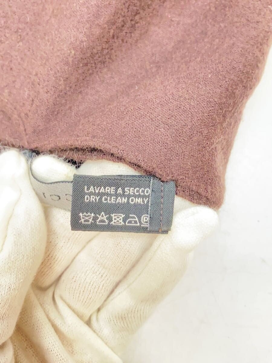 Authentic Gucci Wool Scarf Brown Solid Color Wome… - image 11