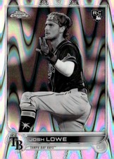 2022 Topps Chrome Sonic #83 Josh Lowe Black & White RayWave