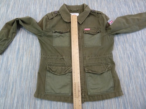 Superdry Jacket Mens Large M65 Military Coat Heavy Cotton Field Utility Green - Picture 9 of 11