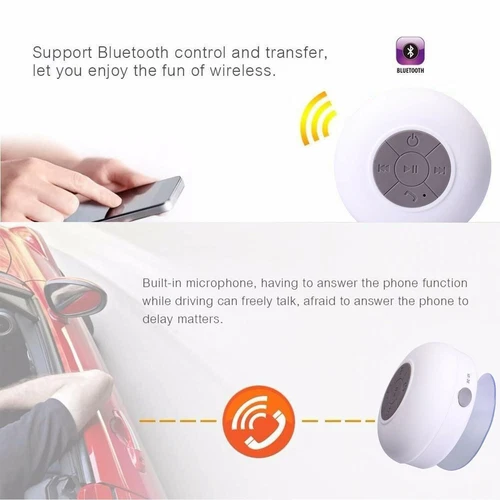Bluetooth Wireless Speaker Waterproof Shower Wireless Resistant Portable Mic - Picture 47 of 59