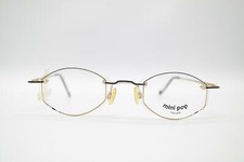 Vintage Art Design 7022 Gold Black Silver Oval Glasses Eyeglass Frame NOS