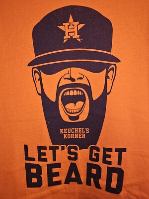 Houston Astros Dallas Keuchel Promo Large Mens Orange Graphic