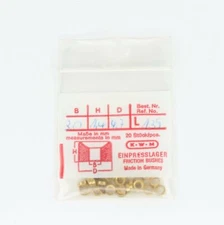 Brass Clock Bushings KWM Friction Bushings 37 Count L139 NOS - HL352