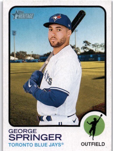 e Springer ブルージェイズ 2022 ヘリテージ 73シリ GEORGE SPRINGER 2022 Topps Heritage High Numbers #631 Blue Jays | eBay