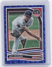 2024 Panini Stars & Stripes #119 Zach Strickland Blue Disco #/149