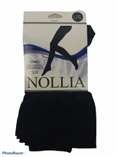 NWT Nollia Womens Size L/XL Slim Black Fashion Seamless Leggings