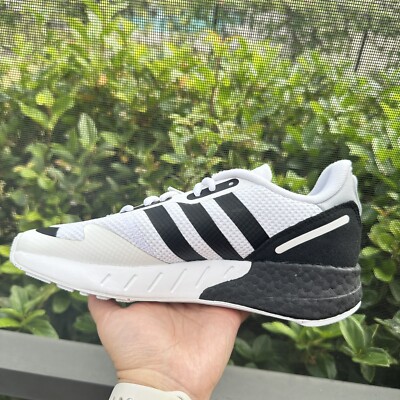 Adidas ZX 1K Boost White Black Men's Athletic Shoes FX6510 | eBay