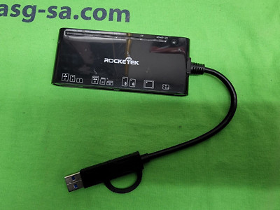 7-IN-1 Multi Card Reader, Rocketek Type C Memory Card Reader for SD/SDXC/SDHC/M