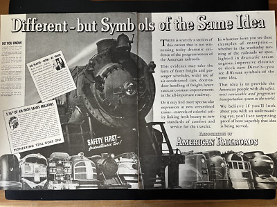 Original Zug AD: Verschiedene aber Symbole der gleichen Ideen #American Railroads