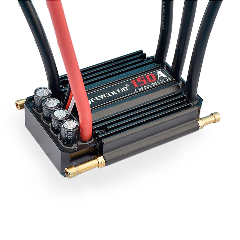 Flycolor Waterproof 50A/90A/120A/150A Brushless ESC 2-6S BEC for Ship RC Boat - Image 4 of 4
