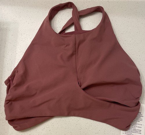 NWT~Lululemon Always Aligned Bra Size 10 C/D Cup Moss Rose Light Support - Picture 2 of 8
