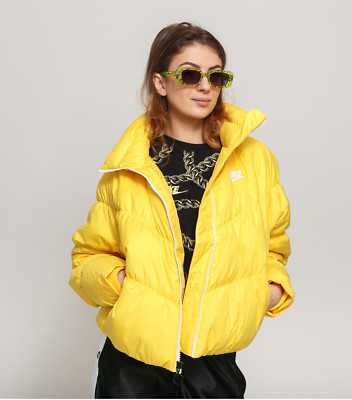 nike yellow parka