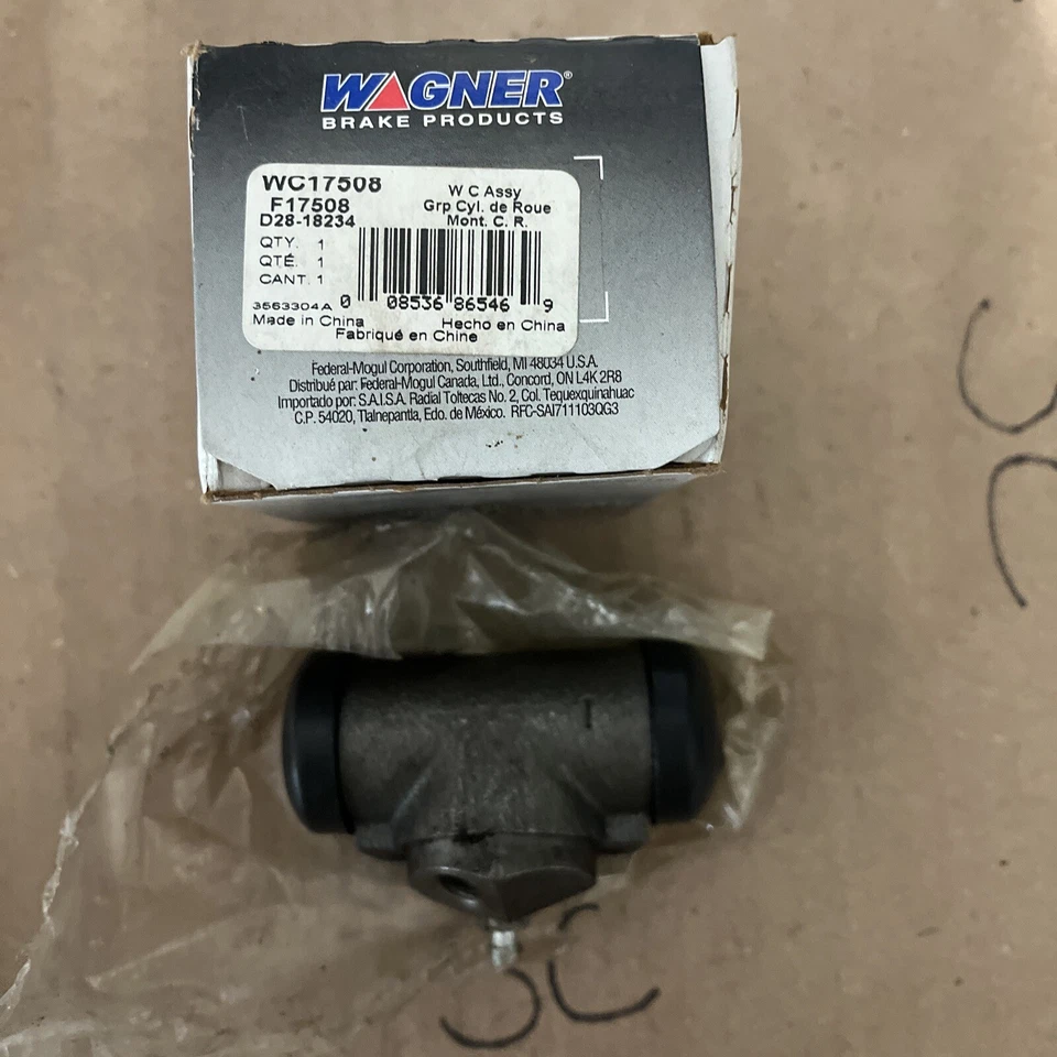 1949-1963 FORD HUDSON MERCURY ETC. *NEW* WAGNER WHEEL CYLINDER WC-17508 NOS  - Image 3 of 3
