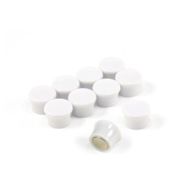 Klein Hochleistung' Memo 'Platte Magneten - Weiß (1 Pack 10)