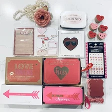 Valentine's Planner Stamp, Color ink, Michael Kors Leather sticker, sticky notes