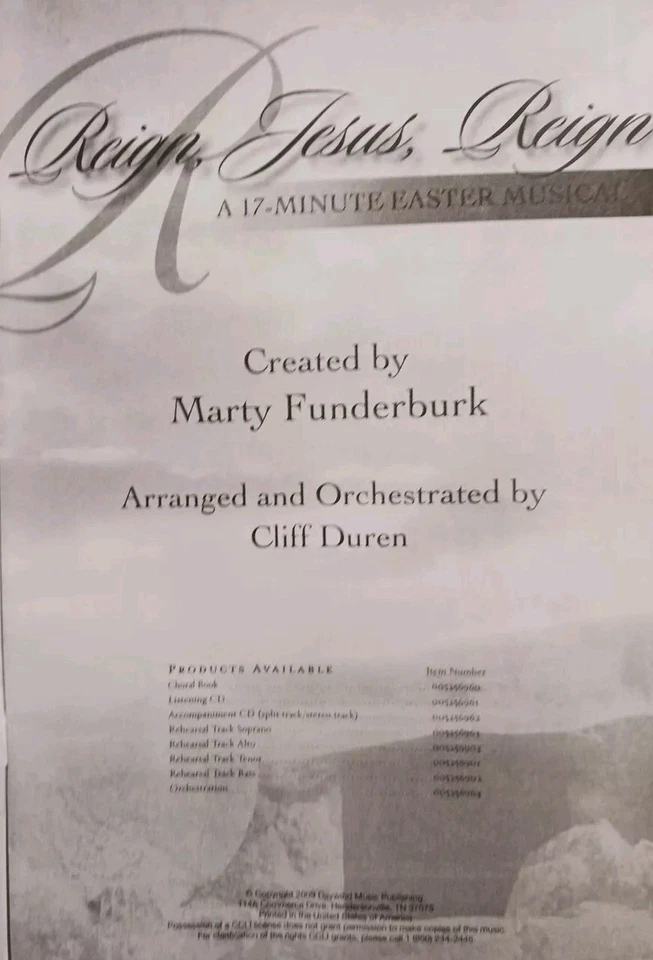 Pascua 17 MINUTOS Mini-musical "Reinar, Jesús, Reinar"- 18 Libros Contata CDs Foto 3 de 4