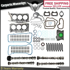 Cam&Rocker Arms&Valve Lifters&Head Gaskets Set For 2011-2016  Chrysler Jeep 3.6L