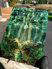 Stabilized mappa burl exotic wood scales. knife blank for Crafts 1911