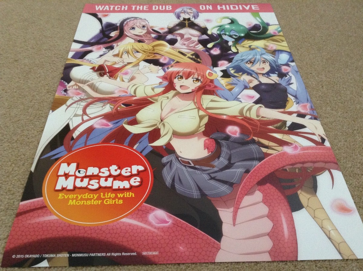 MONSTER MUSUME MONSTER GIRLS OFFICIAL POSTER,VIDEO GAMES