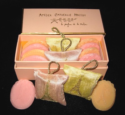 Atelier Catherine Masson Haute Couture Paris Eiffel Tower Sachet & Perfumed Soap