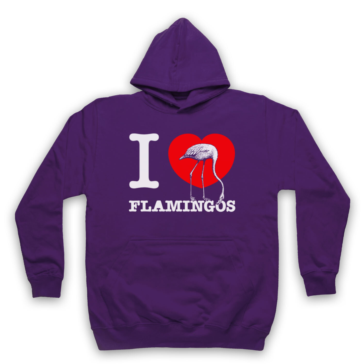 I LOVE FLAMINGOS ANIMAL RIGHTS LOVER SAVE THE ANIMALS UNISEX ADULTOS SUDADERA CON CAPUCHA