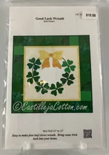 Good Luck Wreath  Wall Quilt Pattern By 22 X 22 Castilleja Cotton preowned/uncut